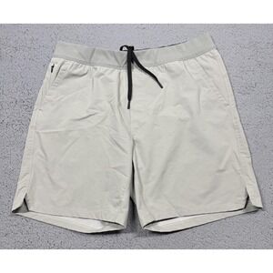 Public Rec Shorts Mens 36 Gray Athletic Drawstring Elastic Waist 7.5 Inseam